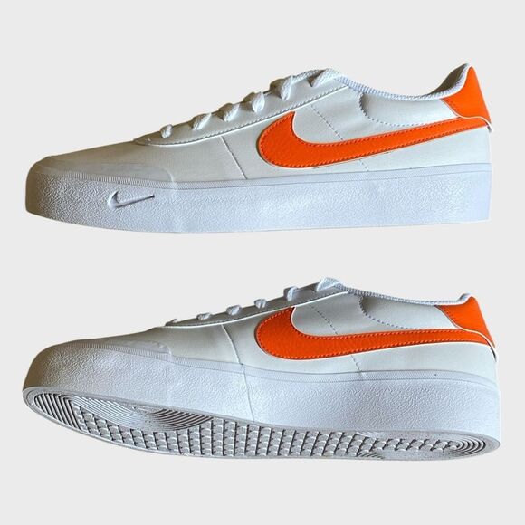 NEW Nike Court Shot Shoes Size Men's 10 Wm's 11.5 White Orange Low Top Sneakers - Picture 7 of 13